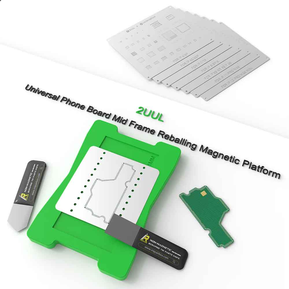 2UUL-BH11-iRepair-Magnetic-Frame_4 2UUL BH11 Universal Phone Board Mid Frame Re-balling Magnetic Platform (2mm)